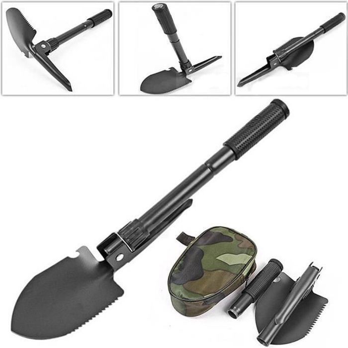 Formulaone Pelle Pliante Militaire Pelle Pliante multifonctionnelle Mini Pelle /à tranch/ée avec /étui de Transport pour Camping de Survie en Plein air /— Vert arm/ée