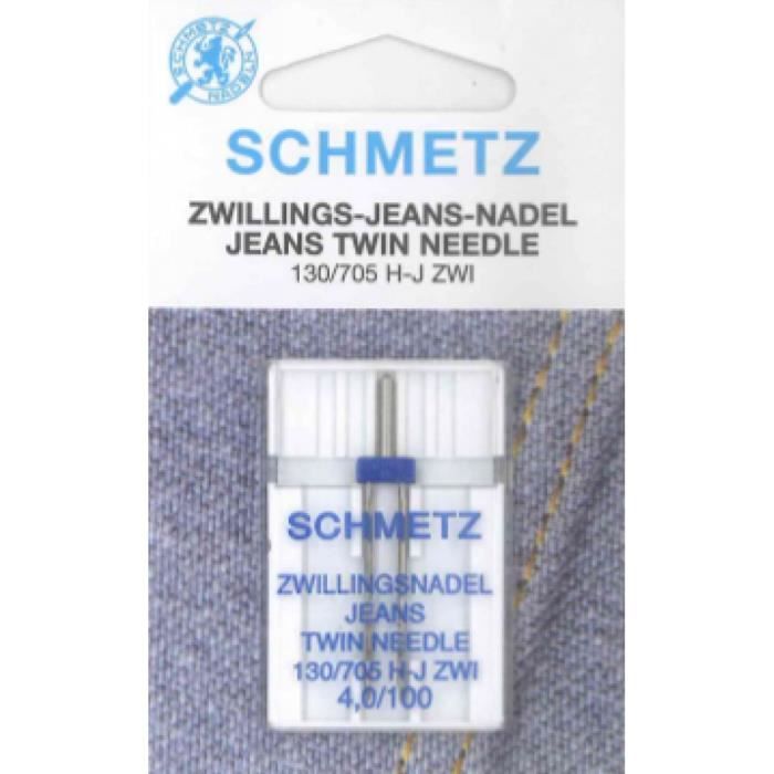 Aiguille double universelle large Schmetz 6,0/100 machine à coudre Twin needle