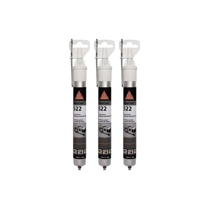 Lot de 3 colles mastic SIKA Sikaflex 522 Caravan - Blanc - 100ml