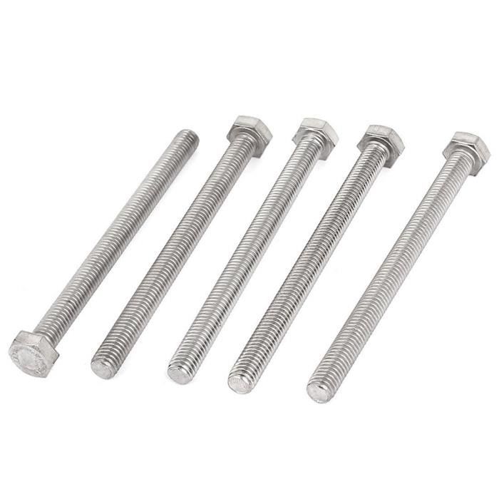 M16 x 120 Tête Hexagonale Set Vis Entièrement Fileté Boulons Inoxydable A2 DIN 933-Pack de 1