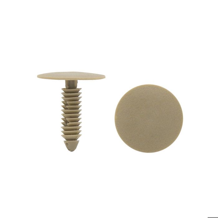 30 Clips/rivets Plastique Jaunes - Pour Garniture Auto, Diamètre 9mm, Longueur 18,5mm - Fixation Panneaux, Tapis