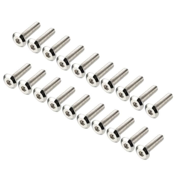 Vis à Tête Hexagonale M6x10 Mm - Zinguées - Lot De 40 Pièces - Pour Meubles, Bricolage - Marque Uxcell - Neuf