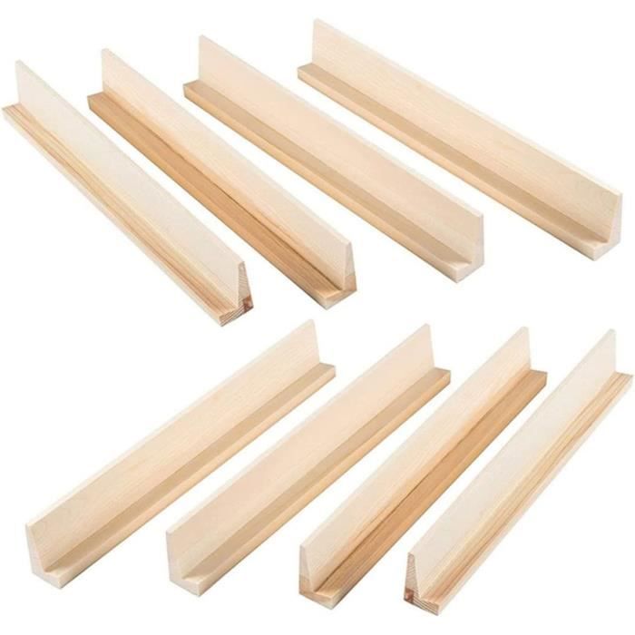Porte-cartes et dominos 4 pcs en bois massif