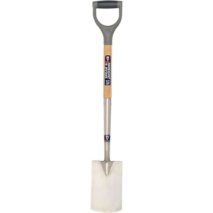 Spear & Jackson COLOURS 3-Piece Garden Hand Tool Set - Stainless Steel Trowel, Fork, Transplanting Trowel