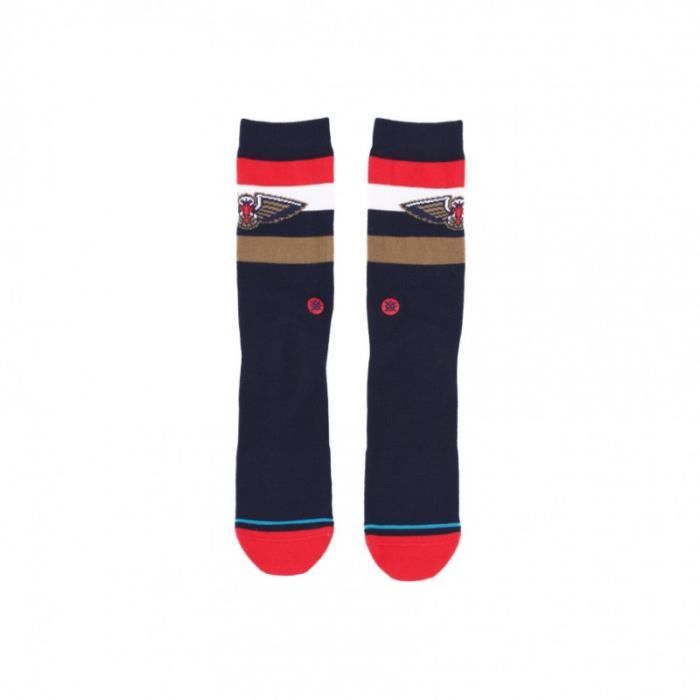 Chaussettes NBA - STANCE - New Orleans Pelicans - Crew - Bleu marine - Noir - Taille L