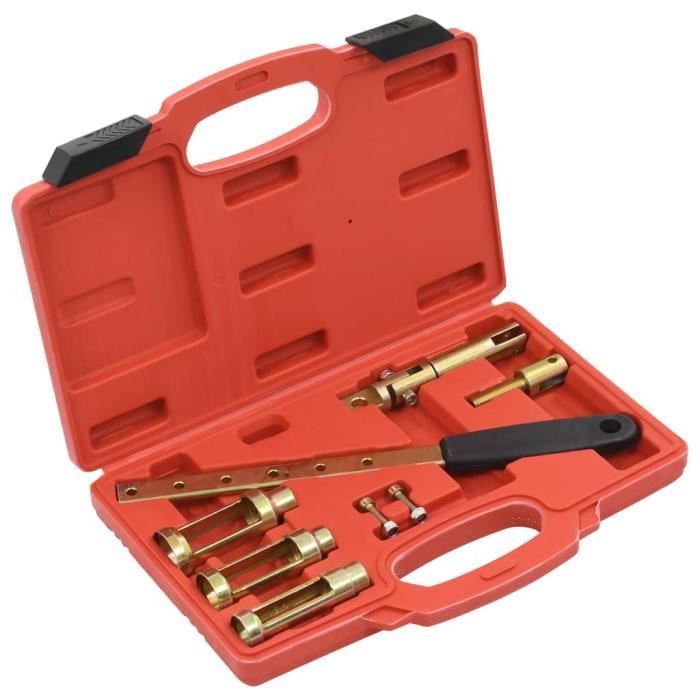 Kit Outils Démonte Soupape WilTec - 8 Pièces Pour Compresseur Ressort | Moteurs 8V, 12V, 16V