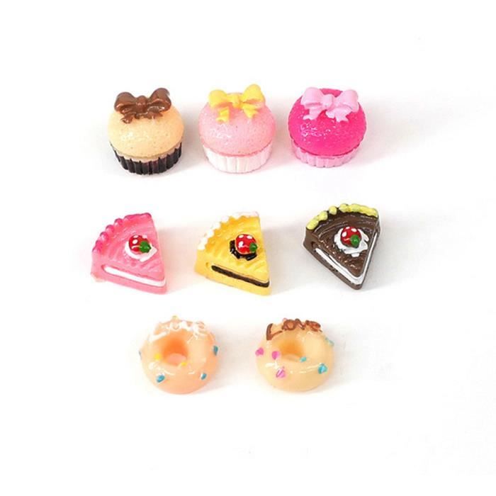 Dollhouse Mini Cake Modele 8 Pcs Cake Donuts Ensemble Food Toy Ensembles Dollhouse Cuisine Accessoires De Modele De C Colore Cdiscount Jeux Jouets