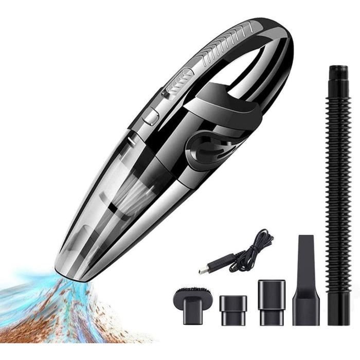 Aspirateur Main Sans Fil 4 En 1 – 6000Pa – Rechargeable – Pour Voiture, Maison, Animaux