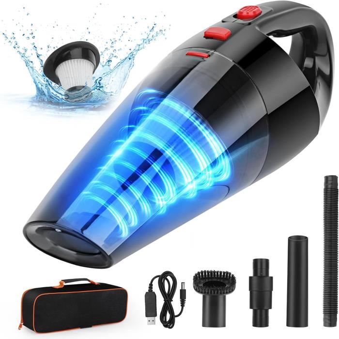 Mini Aspirateur De Table USB Rechargeable - Rotatif 360° Pour Bureau, Clavier Et Voiture