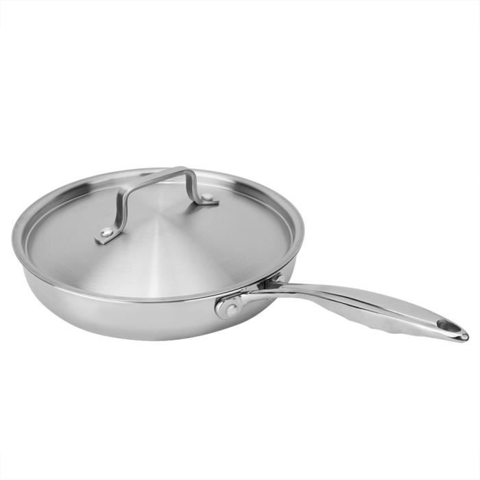 Poêle à Frire en Acier Inoxydable 304 - 32 cm
