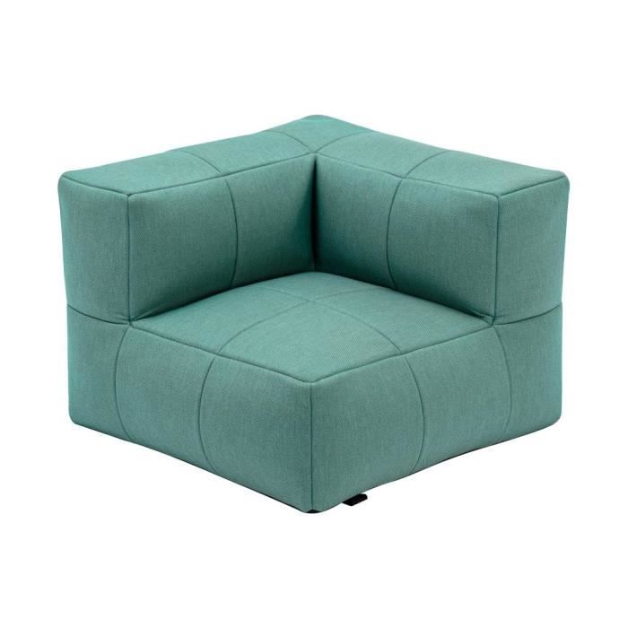 fauteuil de jardin en tissu - vert - livai de mylia - confort d'exception - design moderne - salon modulable