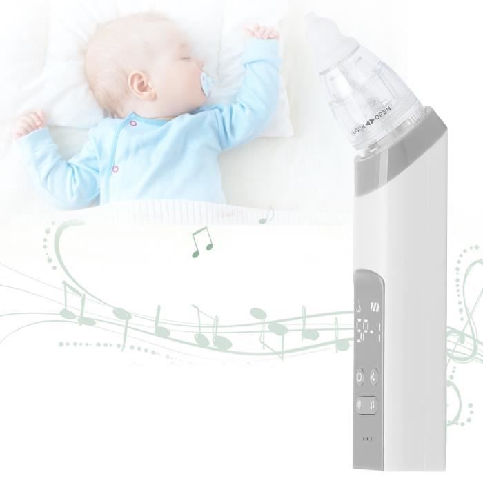 Aspirateur Nasal Bébé YSWOVUO Électrique - 5 Niveaux Aspiration, USB-C, Lumière Et Musique | Rechargeable