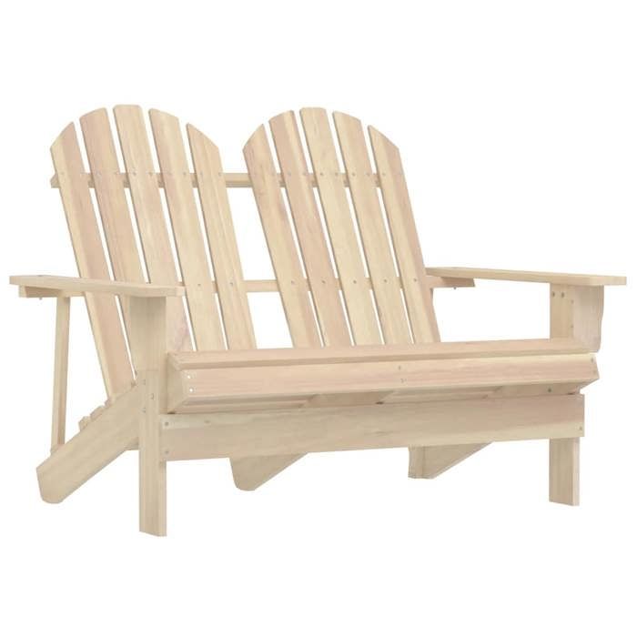 vidaXL Chaise de jardin Adirondack 2 places