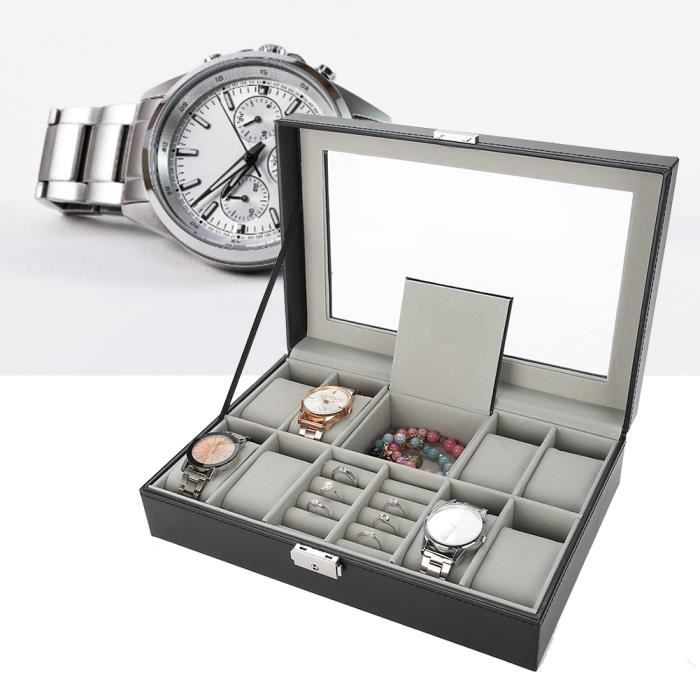 Coffret écrin Pour 5 Montres Ou Bijoux - Noir - Neuf Avec étiquettes - Vendeur Français
