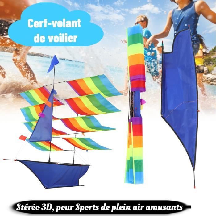 Cerf-Volant Chauve-Souris Pour Enfants Et Adultes - Jouet De Plage Extérieur Facile à Voler Dès 3 Ans