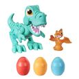 Play-Doh Dino Crew, Croque Dino, jouet pour enfants avec bruits de dinosaure, 3 oeufs Play-Doh pâte a modeler, à partir de 3 ans-1
