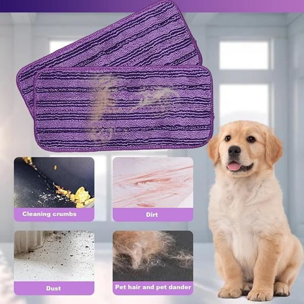 Lot de 10 recharges de serpillères en microfibre pour aspirateur