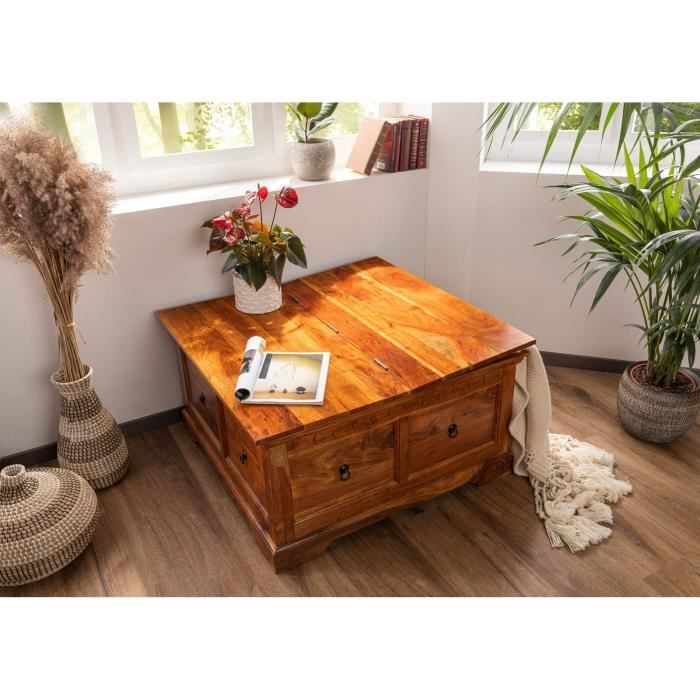 DIY: une table basse avec des caisses de bois - Déconome