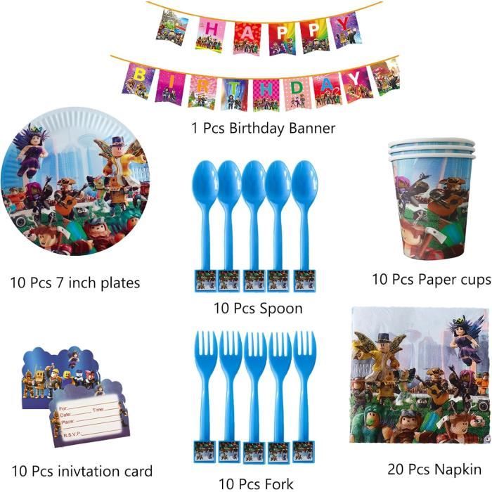 155pcs Enfant Decoration Anniversaire, Anniversaire Vaisselle Kit pour Enfants, Decoration 155pcs Enfant Decoration Anniversaire, Anniversaire Vaisselle Kit pour Enfants, Decoration