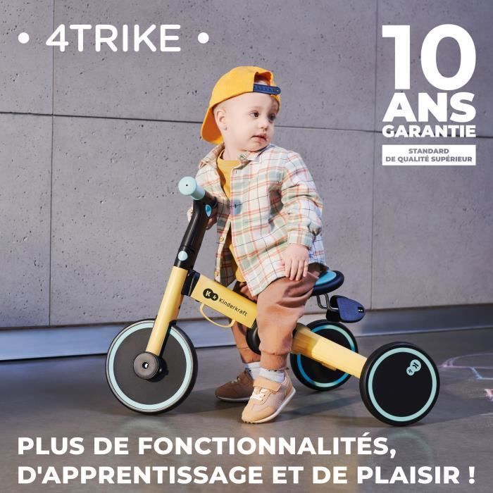 Draisienne Kinderkraft ETER – Jusqu’à 35 Kg, Cadre Nylon 0,6 Kg, Roues PU 12″, Siège Réglable 37-45 Cm
