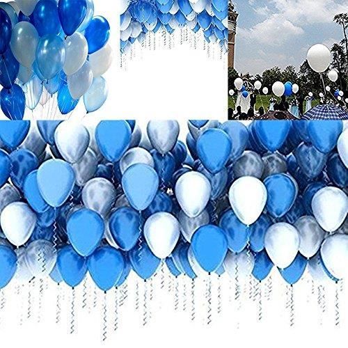 Ballons gonflables vive les mariés Bleu turquoise x8 - Badaboum
