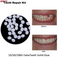couleur 100g Colle adhésive pour fausses dents, réparation temporaire des dents, soins dentaires-2