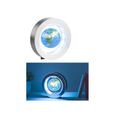 Globe terrestre en lévitation 10 cm dans anneau lumineux TERRA CIRCULA 22 x 22 x 5 cm Bleu-2