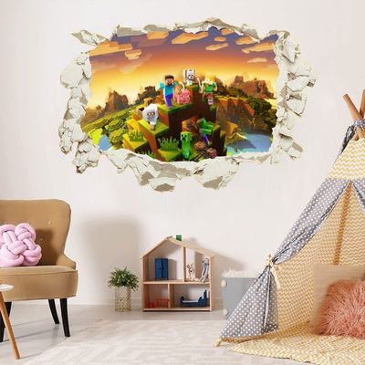 The Avengers Muraux Autocollants, 3D Effect Autocollants, The Avengers Autocollant Mural 3D