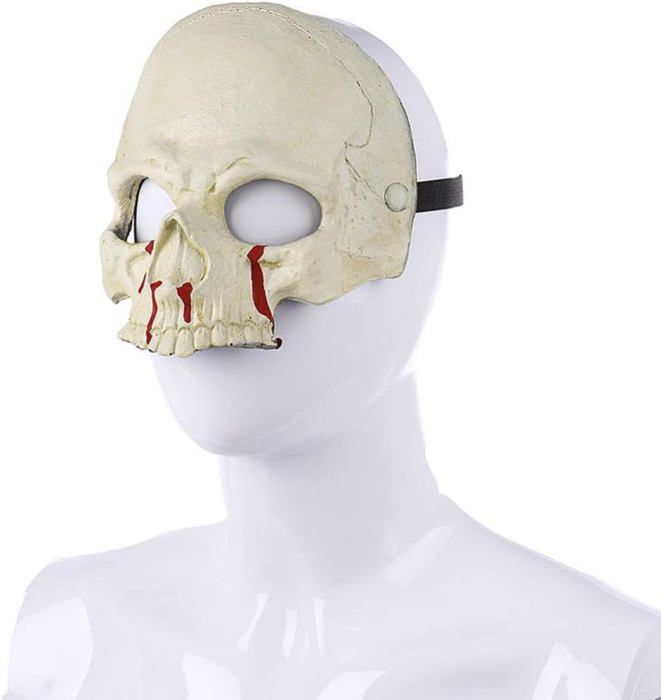 Masque Demi-Crâne Animal Halloween - Effrayant Et Léger - Pour Cosplay, Fêtes Et Carnavals - 3