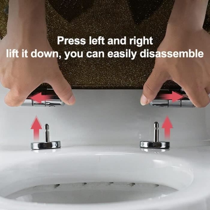 Abattant wc noir paillette discount