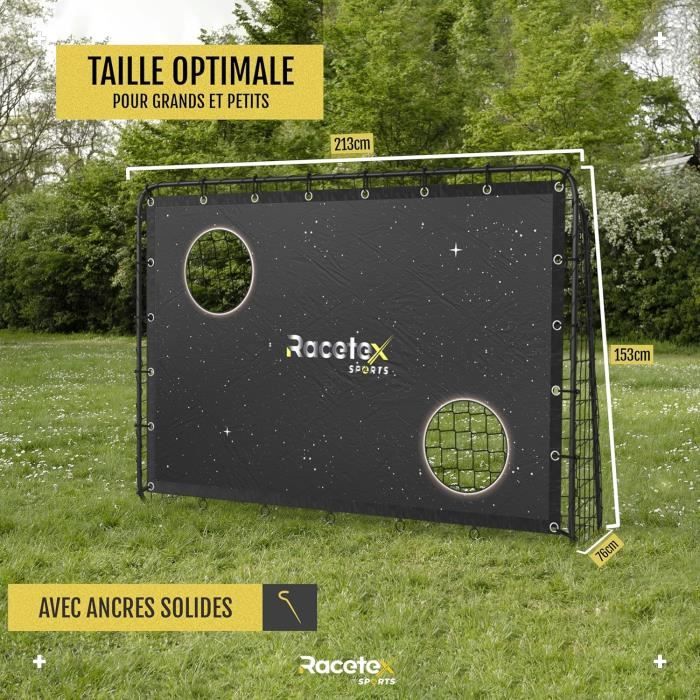 Set De Football Enfant Avec Velcro – Ballon Et Cage De Foot En Flanelle, Intérieur/extérieur, Avec Pompe Et Crochets – Cadeau Sportif