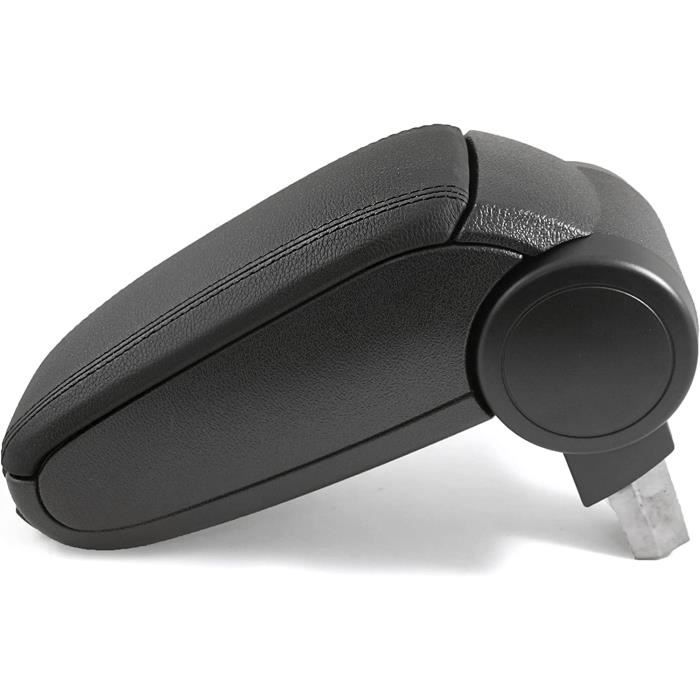 Accoudoir Central En Cuir Noir Pour Skoda Fabia III (2015-2017) - Rangement Supplémentaire Inclus