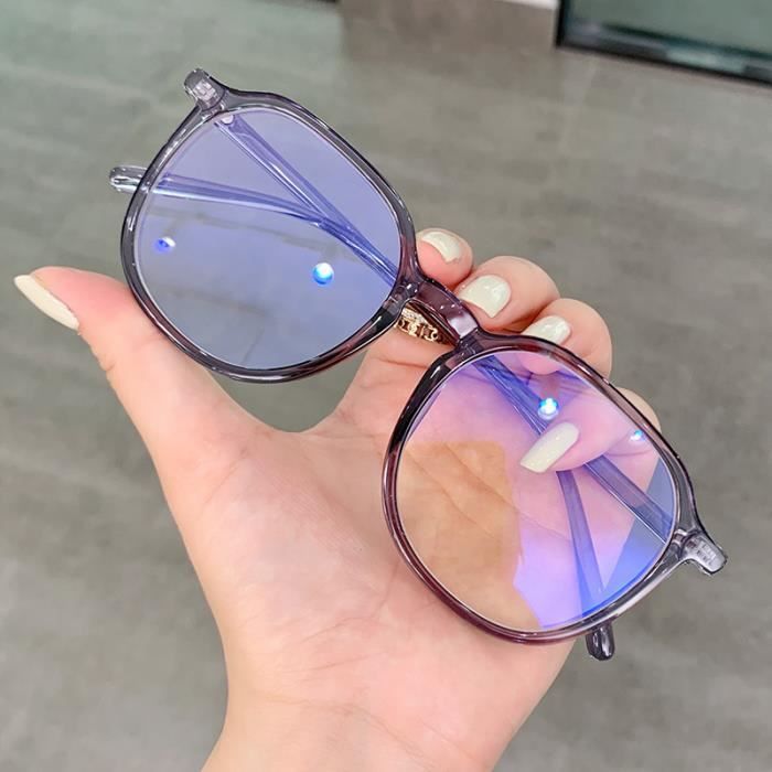 Couleur cadre noir brillant Lunettes monture noire Anti lumi re