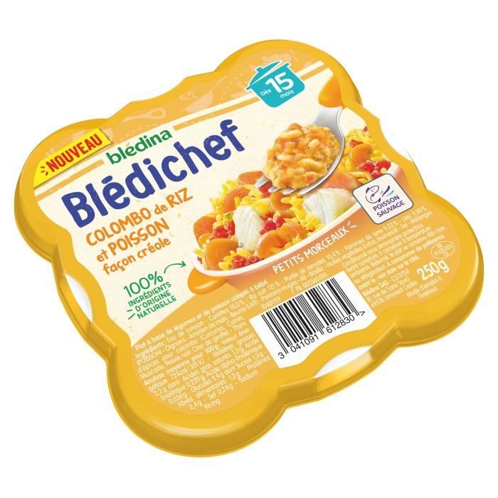 Blédina Blédichef Lasagnes Aux Petits Légumes - Repas Bébé 15 Mois - 6 Assiettes De 230g - Faible En Sel - Dès 15 Mois