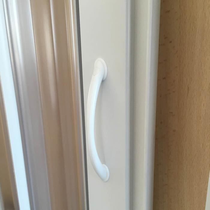Cabine De Douche Angle PVC – Porte Unique, Hauteur 185 Cm Réglable, Modèle Energy