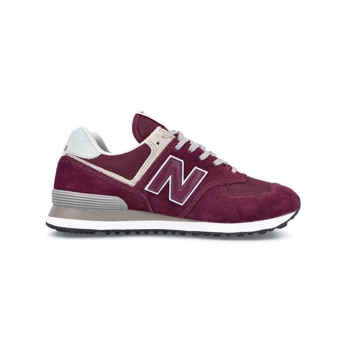 Chaussure Homme New Balance ML 574 Rouge Lacets Textile Plat Rouge Cdiscount Chaussures
