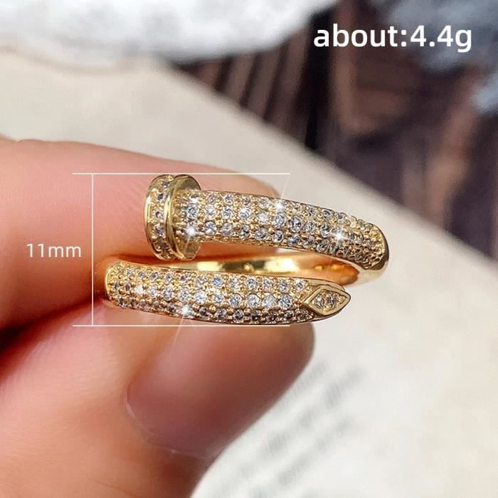 Bague plaqué or discount originale