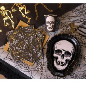 Lot De 20 Serviettes De Table Pour Halloween 33 X 33 Cm