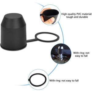 4 X 50 Mm Cache Boule Attelage, Barre De Remorquage Boule Attelage