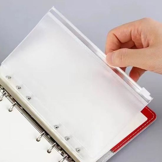 Pochettes Transparentes A6 Pour Classeur 6 Anneaux - Lot De 10 - Protection Pour Photos, Cartes, Documents - 10,6x16,5 Cm