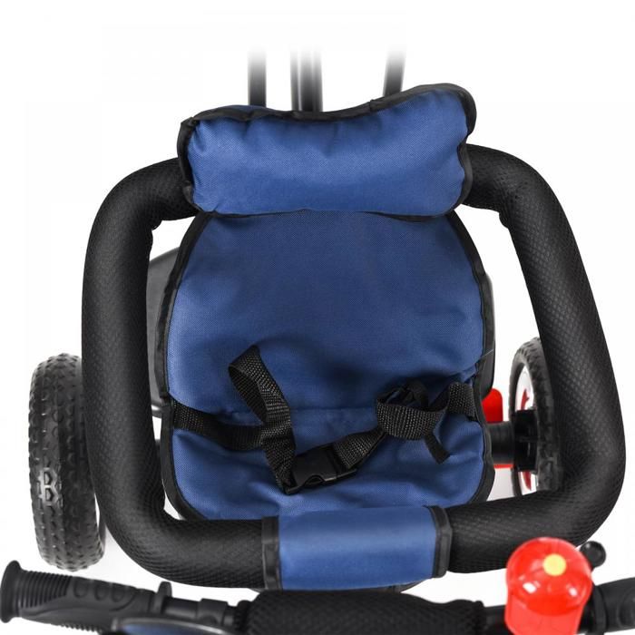 OHMG Tricycle évolutif Pliable – Siège Pivotant 360°, Capote UPF 50+, Pour 1-5 Ans (25 Kg)