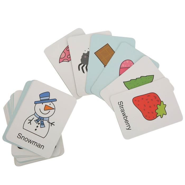 ESTINK carte d'apprentissage Carte éducative précoce d'interaction  parent-enfant cognitive pour enfants avec boîte de rangement - Cdiscount  Jeux - Jouets