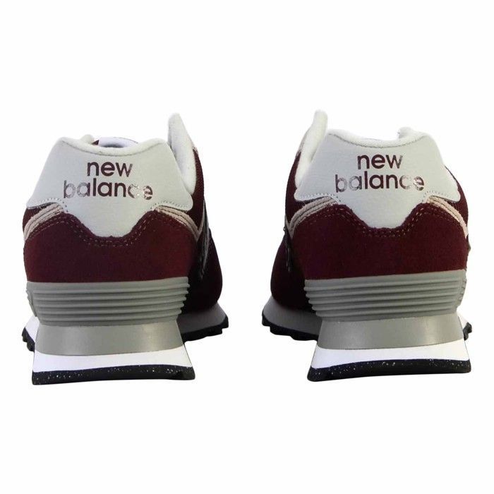 Chaussure Homme New Balance ML 574 Rouge Lacets Textile Plat