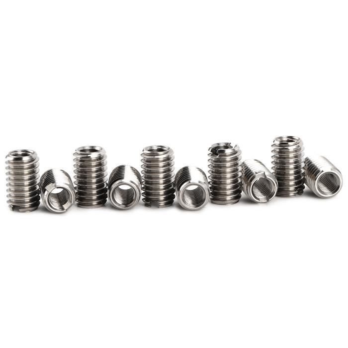 Insert Hélicoïdal Filetage Acier Inox Insert Filetage Hélicoil Acier Inox A2 - Filetage Grossier M2 à M16 - DIN 8140 - Pour Réparation Boite Aiguilles