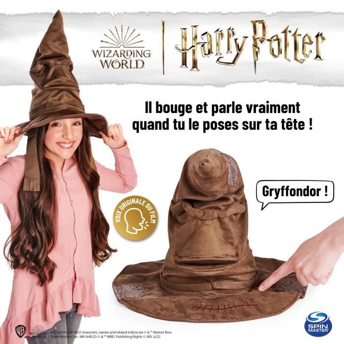 Chapeau Magique Interactif - Wizarding World - Choix de Maison - Gryffondor  - Serpentard - Serdaigle - Poufsouffle - Cdiscount Jeux - Jouets