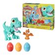 Play-Doh Dino Crew, Croque Dino, jouet pour enfants avec bruits de dinosaure, 3 oeufs Play-Doh pâte a modeler, à partir de 3 ans-4