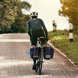 Sac à dos de vélo Porte-bagages arrière Double sac Selle étanche VTT Sac de vélo de route-Bleu-5