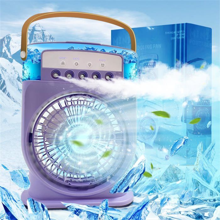 Mini Ventilateur Climatiseur Portable 5000mAh - 199 Vitesses, Refroidissement Turbo 5-8°C, Écran LED, Pliable 3-en-1 - Blanc 2025 Ventilateur Pour Climatiseur Portable Mini Ventilateur Climatiseur Portable 5000mAh - 199 Vitesses, Refroidissement Turbo 5-8°C, Écran LED, Pliable 3-en-1 - Blanc 2025 Ventilateur Pour Climatiseur Portable