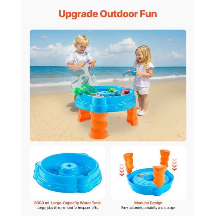 Table de jeu aquatique – Station d'activités sensorielles, jouet d'extérieur | Centre d'apprentissage d'été interactif, équipement de plage portable Table de jeu aquatique – Station d'activités sensorielles, jouet d'extérieur | Centre d'apprentissage d'été interactif, équipement de plage portable