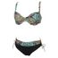 Neuf Maillot de bain 2 pièces Grain de sable Zig zag emmy 2p lady Bleu 46042
